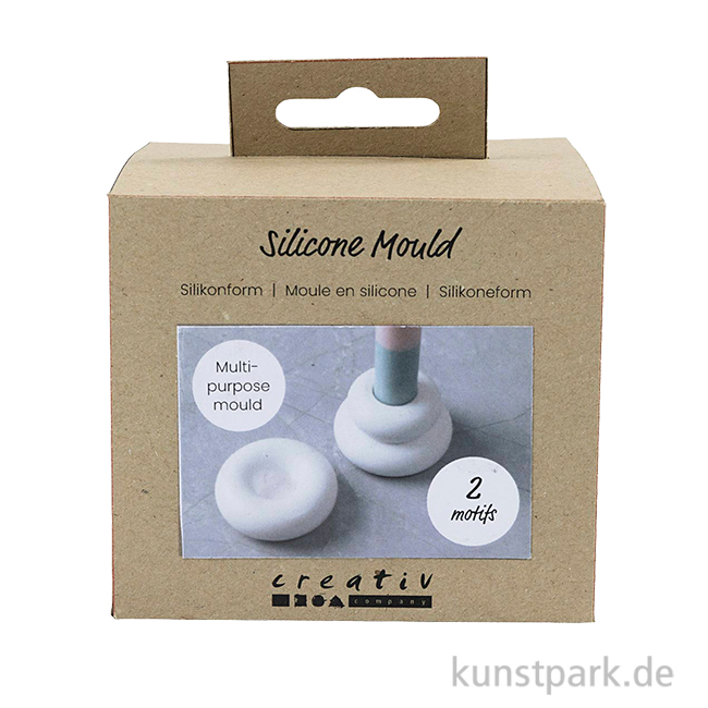 Artikelbild 1 des Artikels “Silikonformen, Kerzenhalter Donut, Höhe 2+3,8 cm, ø 6+6,2 cm, 2 Stück “