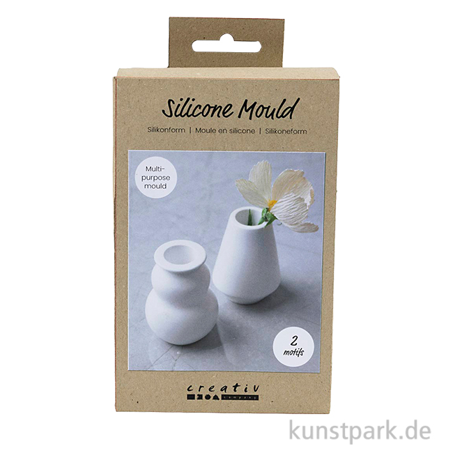 Artikelbild 1 des Artikels “Silikonformen, Vasen, Höhe 7,5 cm, Durchmesser 5,5 cm, 2 Stück “
