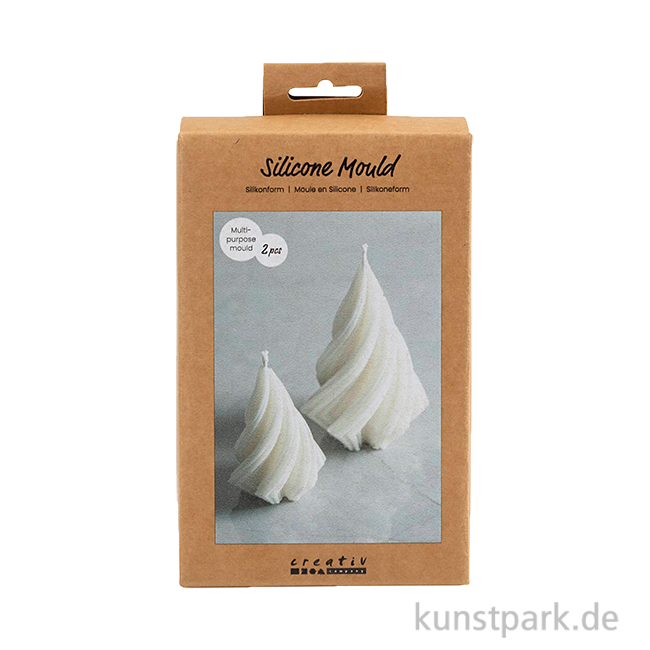 Artikelbild 1 des Artikels “Silikonformen Weihnachtsbäume, Höhe 8-11 cm, ø 5-7 cm, 2er Set “