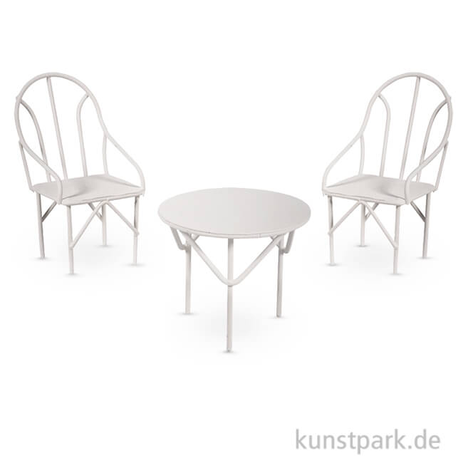 Artikelbild 1 des Artikels “Sitzgruppe Miniatur 3-teilig - Weiß, 1 Set “