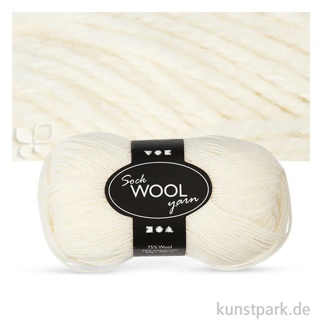 Artikelbild 1 des Artikels “Sockenwolle - 50 g 200 m | Creme“