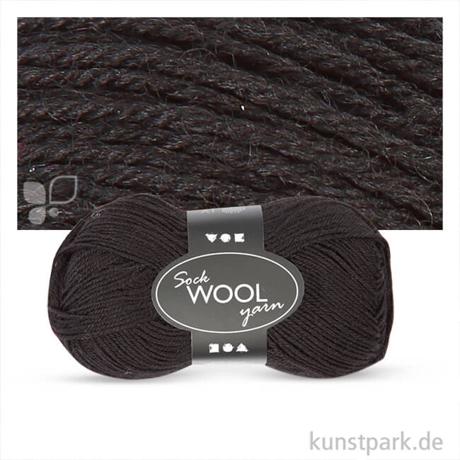 Artikelbild 1 des Artikels “Sockenwolle - 50 g 200 m | Schwarz“