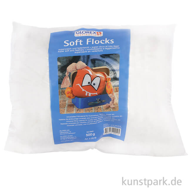 Artikelbild 1 des Artikels “Soft-Flocks - weiße Füllwatte-Flocken, 500g “