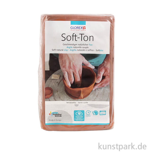 Artikelbild 1 des Artikels “Soft-Ton terracotta, lufthärtend 500 g“