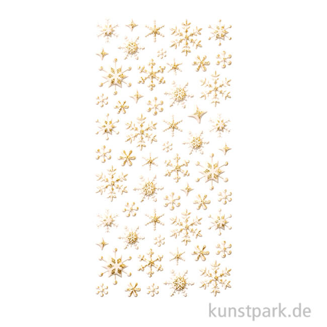 Artikelbild 1 des Artikels “Softy Sticker - Eiskristalle, Gold “