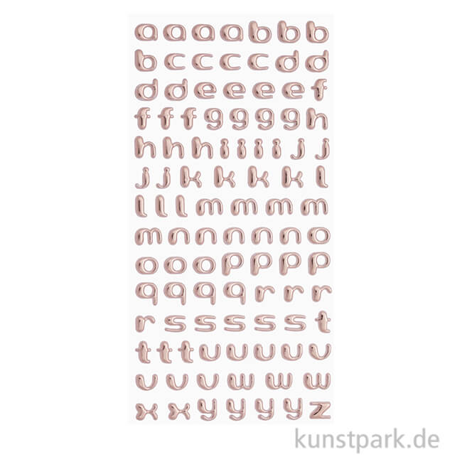 Artikelbild 1 des Artikels “Softy Sticker - Kleinbuchstaben, Roségold “