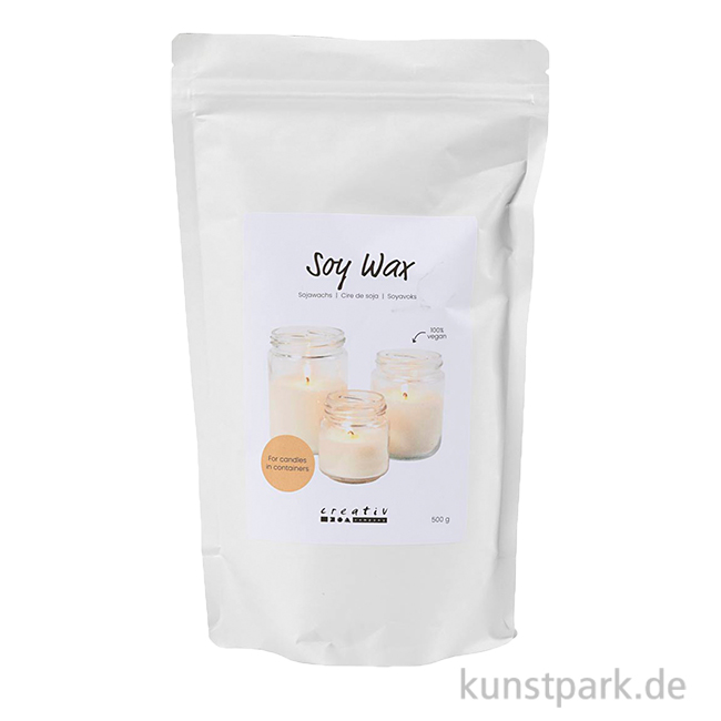 Artikelbild 1 des Artikels “Sojawachs für freistehende Kerzen, Creme, 500 g “