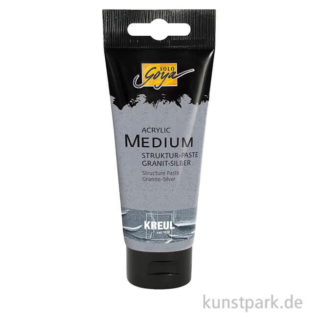 Artikelbild 1 des Artikels “Solo Goya Acryl Strukturpaste, Granit-Silber, 100 ml “