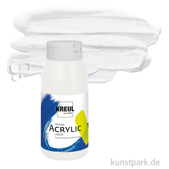 Artikelbild 1 des Artikels “KREUL TRITON Acrylfarben 750 ml Flasche | 17 Weiß“