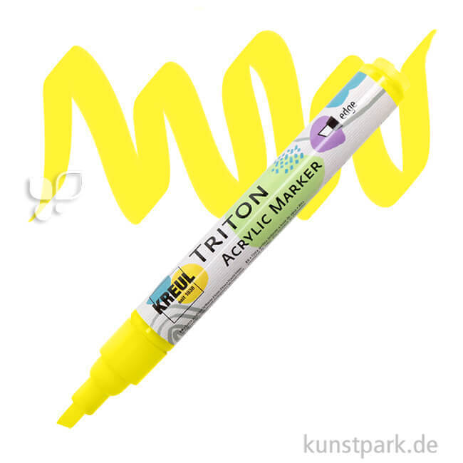 Artikelbild 1 des Artikels “KREUL TRITON Acrylic Marker, 1-4 mm Einzelfarbe | Fluoreszierend Gelb“