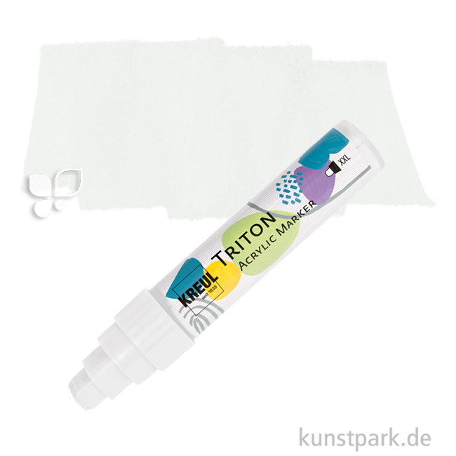 Artikelbild 1 des Artikels “KREUL TRITON Acrylic Marker, 15 mm Einzelfarbe | Weiß“