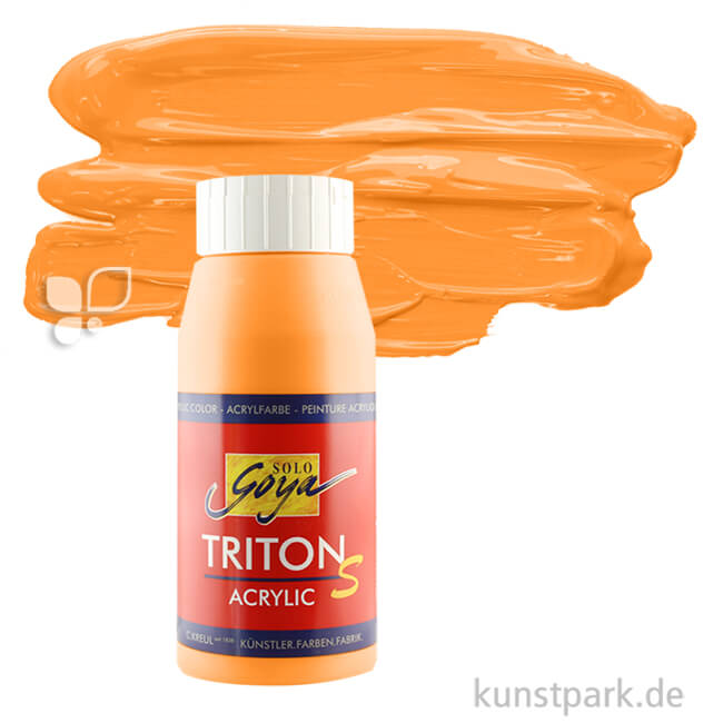 Artikelbild 1 des Artikels “Solo Goya TRITON S - Acrylfarbe mit Glanzeffekt, 750 ml Flasche | Echtorange“