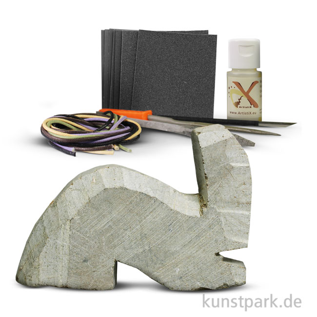 Artikelbild 1 des Artikels “Speckstein Set - Hase mit Zubehör “