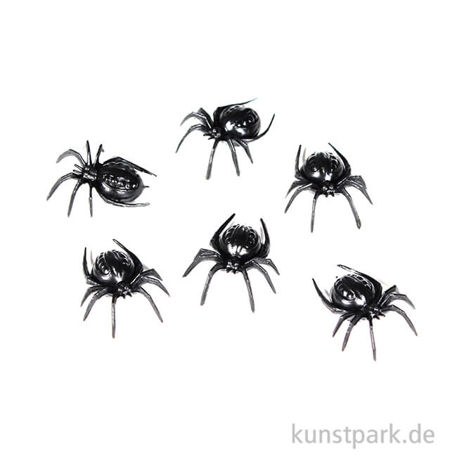 Artikelbild 1 des Artikels “Spinnen aus Kunststoff, 2 cm, 6 Stück “