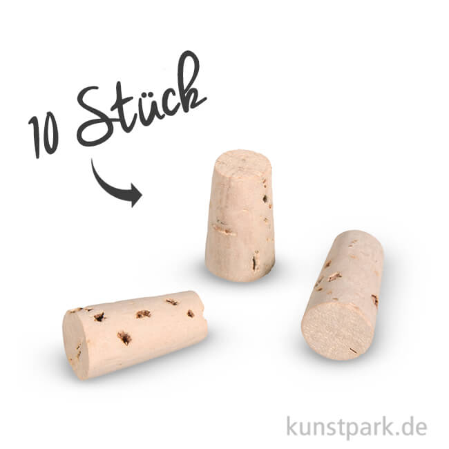 Artikelbild 1 des Artikels “Spitzkorken, 22x12mm, unten Durchmesser 9mm, 10 Stück “