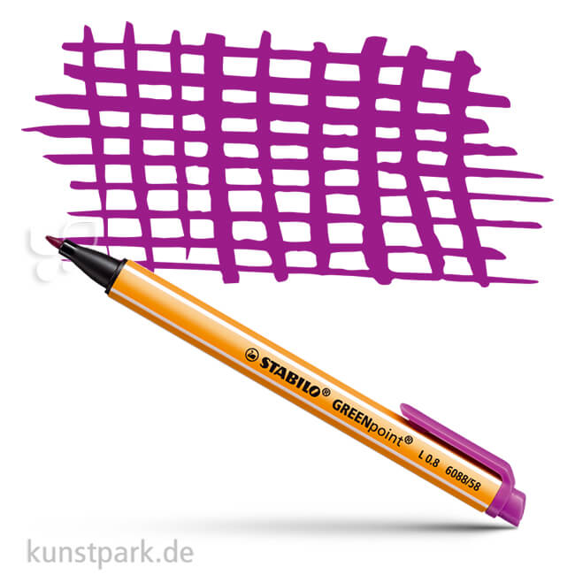 Artikelbild 1 des Artikels “STABILO GREENpoint Filzschreiber Einzelstift | Lila“