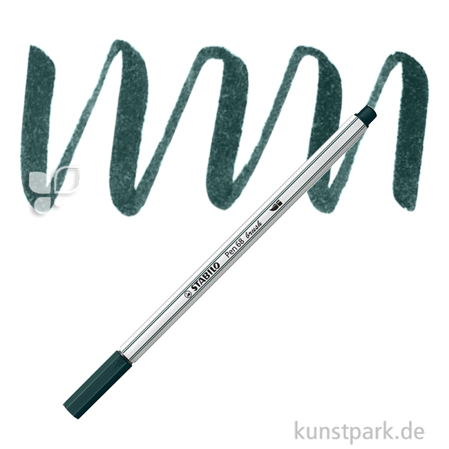 Artikelbild 1 des Artikels “STABILO Pen 68 brush Einzelfarben Filzstift | Grünerde“