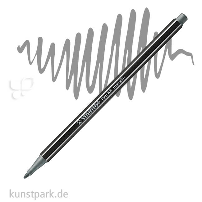 Artikelbild 1 des Artikels “STABILO Pen 68 Filzstift - Metallic Einzelstift | Silber“