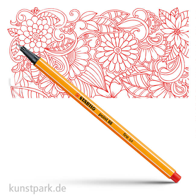 Artikelbild 1 des Artikels “STABILO Point 88 Fineliner Einzelstift | Hellrot“