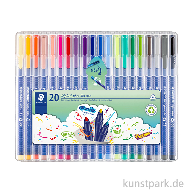 Artikelbild 1 des Artikels “STAEDTLER Fasermaler triplus color 20er Set im Kunststoffetui “
