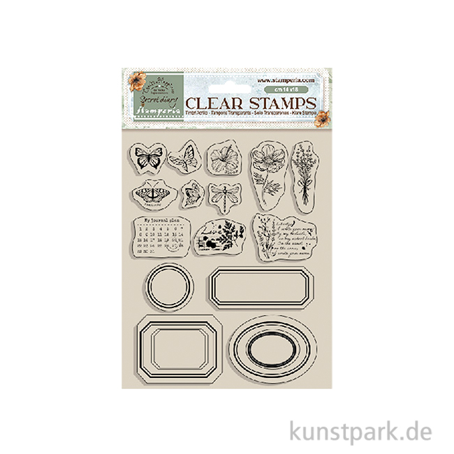 Artikelbild 1 des Artikels “Stamperia Acrylic Stamps - Create Happiness Secret Diary Labels “