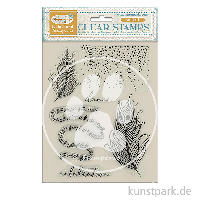 Artikelbild 1 des Artikels “Stamperia Acrylic Stamps - Masquerade Feathers “