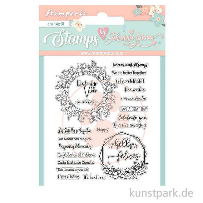 Artikelbild 1 des Artikels “Stamperia Clear Stamps - Celebration Quotes, 14 x 18 cm “