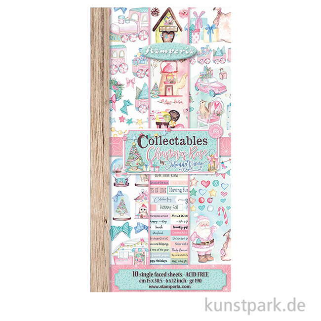Artikelbild 1 des Artikels “Stamperia Collectables - Christmas Rose, 15 x 30,5 cm, 10 Blatt “
