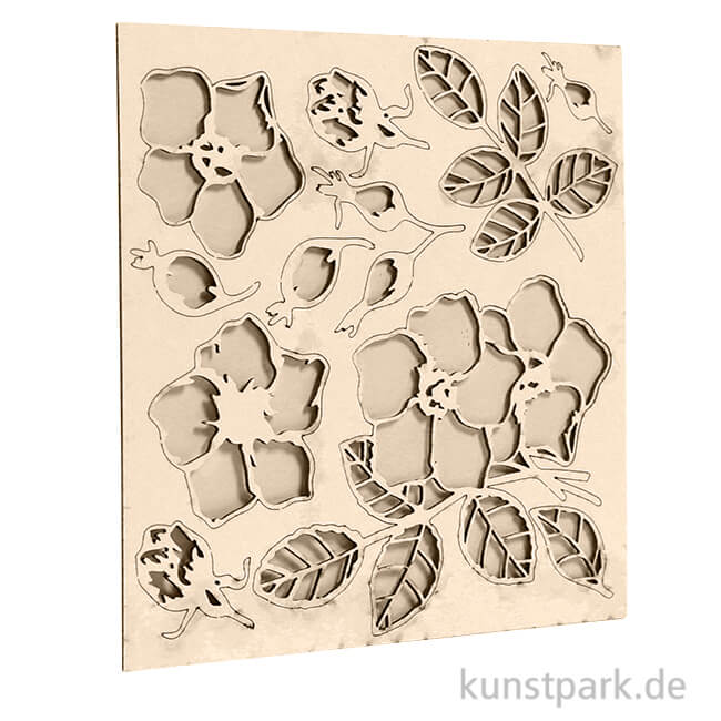 Artikelbild 1 des Artikels “Stamperia Decorativ Chips - Romantic Christmas Flower, 14 x 14 cm “