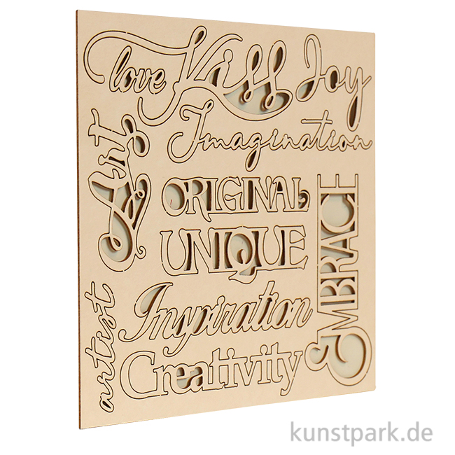 Artikelbild 1 des Artikels “Stamperia Decorative Chips - Klimt Quotes, 14 x 14 cm “