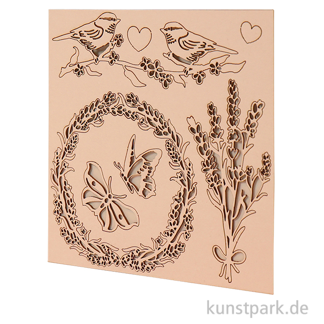 Artikelbild 1 des Artikels “Stamperia Decorative Chips - Provence Garland and Birds, 14 x 14 cm “