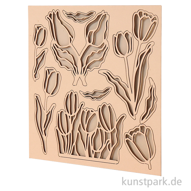 Artikelbild 1 des Artikels “Stamperia Decorative Chips - Romantic Garden House Flowers, 14 x 14 cm “