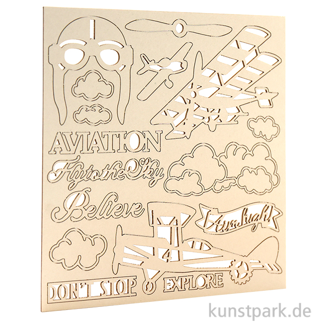 Artikelbild 1 des Artikels “Stamperia Decorative Chips - Sir Vagabond Aviator Aviaton, 14 x 14 cm “