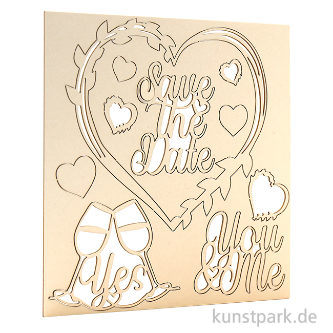 Artikelbild 1 des Artikels “Stamperia Decorative Chips - You and Me Save the Date, 14 x 14 cm “