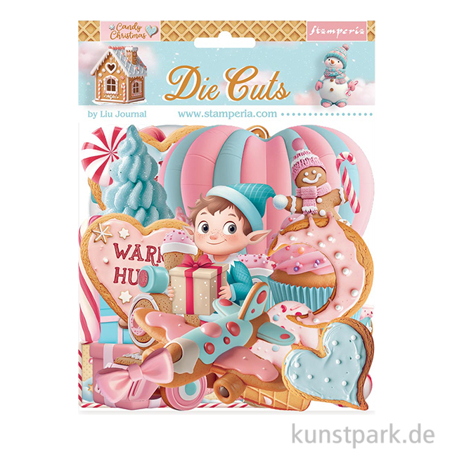 Artikelbild 1 des Artikels “Stamperia Die Cuts - Candy Christmas, 46 Stanzteile “
