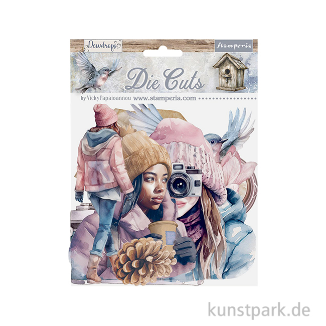 Artikelbild 1 des Artikels “Stamperia Die Cuts - Create Happiness Dewdrops, 53 Stanzteile “