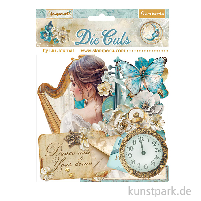 Artikelbild 1 des Artikels “Stamperia Die Cuts - Masquerade, 57 Stanzteile “