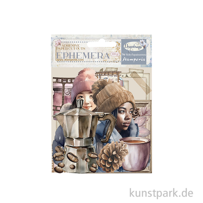 Artikelbild 1 des Artikels “Stamperia Ephemera Aufkleber - Create Happiness Dewdrops “