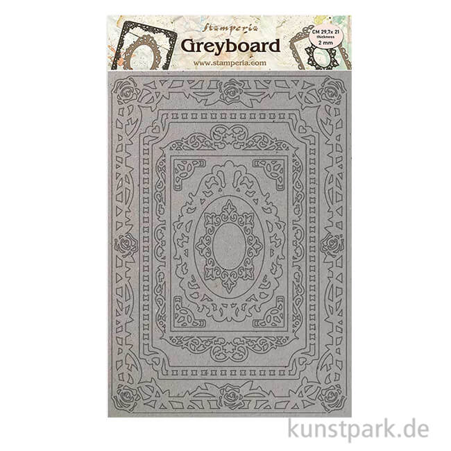 Artikelbild 1 des Artikels “Stamperia Greyboard - Atelier Frames, DIN A4, 2 mm “