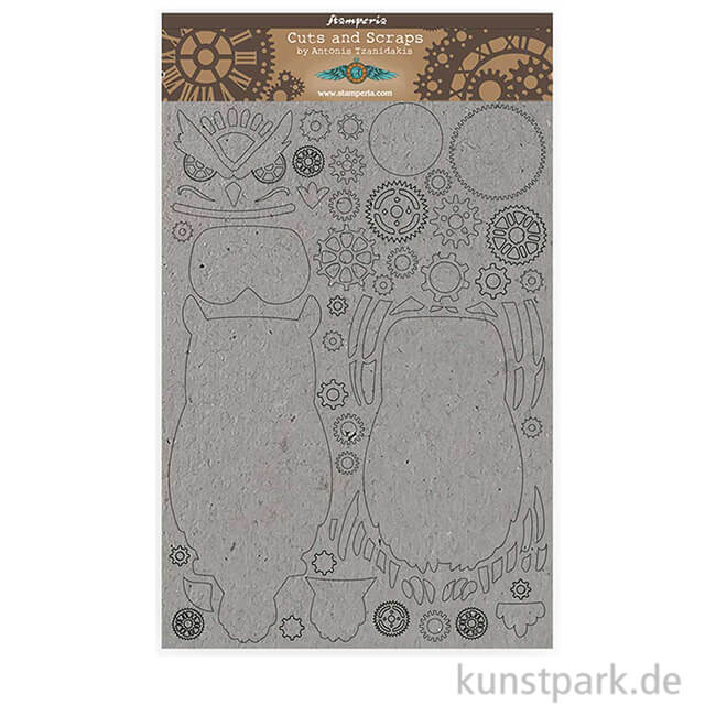 Artikelbild 1 des Artikels “Stamperia Greyboard - Sir Vagabond Owl, DIN A4, 2 mm “
