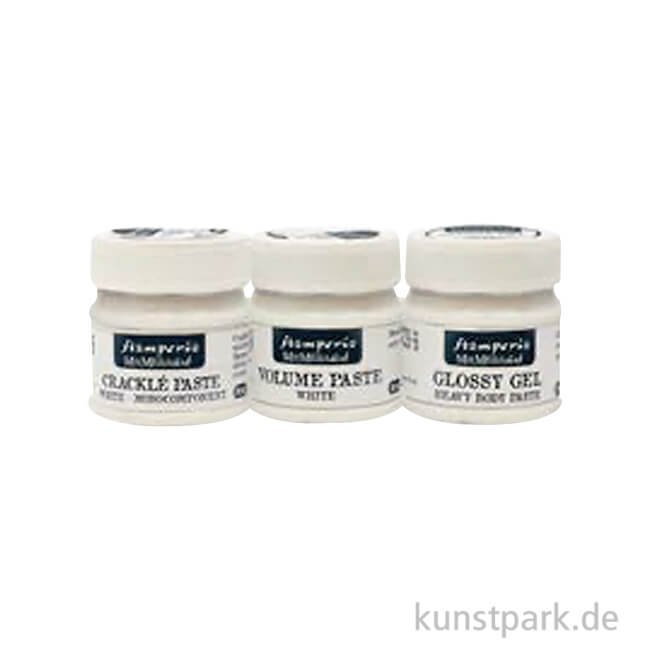 Artikelbild 1 des Artikels “Stamperia Mixed Media Paste Set - Volume, Glossy, Crackle, je 50 ml “