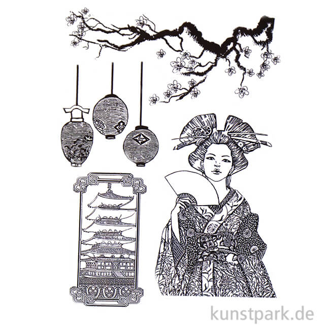 Artikelbild 1 des Artikels “Stamperia Mixed Media Stamp - Sir Vagabond in Japan Lantern “