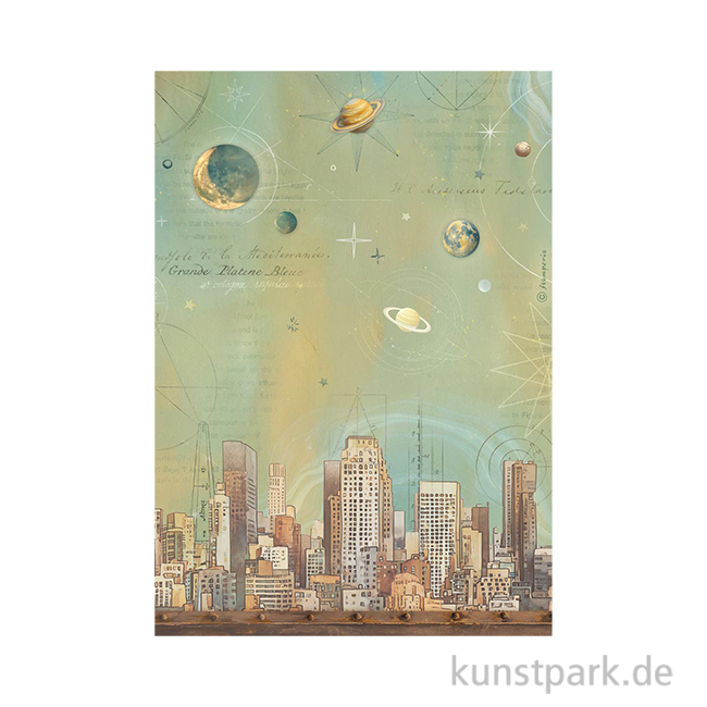 Artikelbild 1 des Artikels “Stamperia Reispapier - A New Beginning Skyline, DIN A4 “