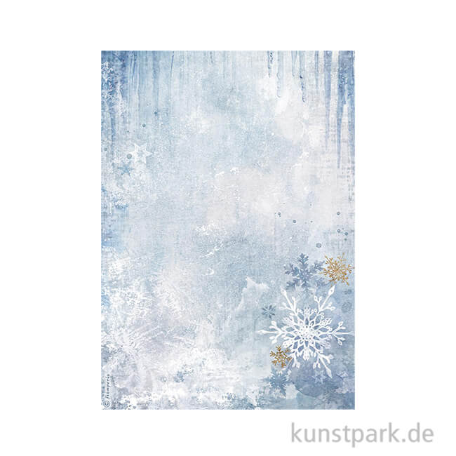 Artikelbild 1 des Artikels “Stamperia Reispapier - Create Happiness Dewdrops Snowflakes, DIN A4 “