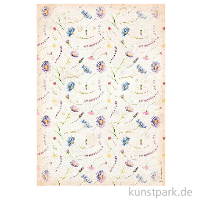 Artikelbild 1 des Artikels “Stamperia Reispapier - Create Happiness Welcome Home Flowers, DIN A4 “