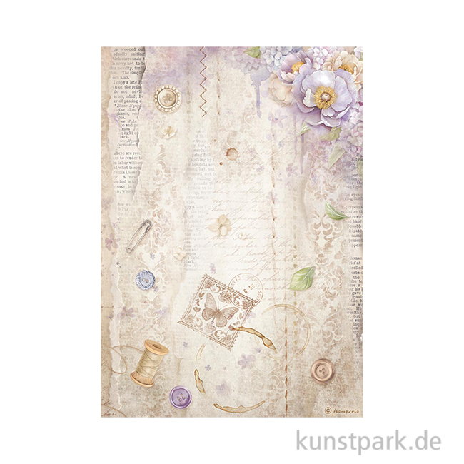 Artikelbild 1 des Artikels “Stamperia Reispapier - Quiet Days Sewing, DIN A4 “