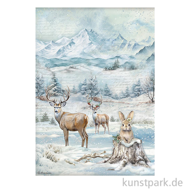 Artikelbild 1 des Artikels “Stamperia Reispapier - The Owl's House Wildlife, DIN A4 “