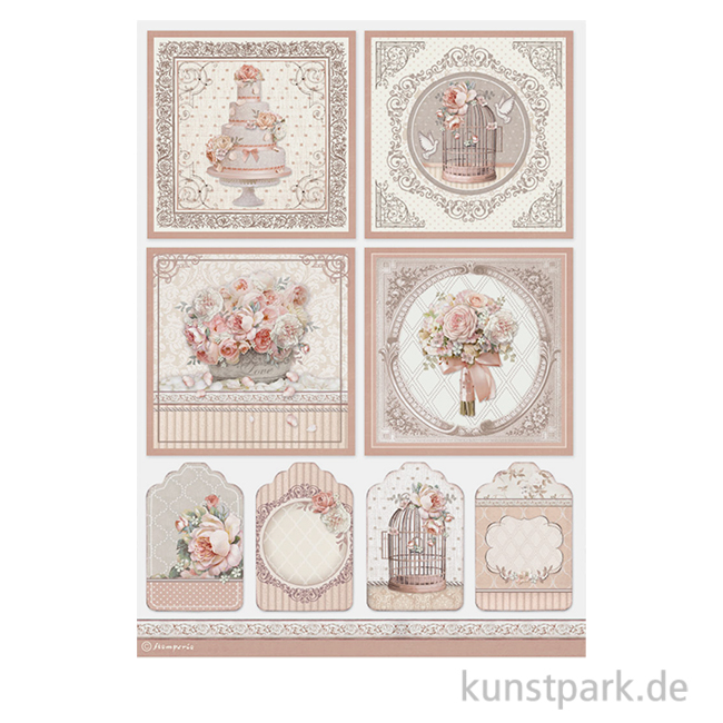 Artikelbild 1 des Artikels “Stamperia Reispapier - You and Me Cards, DIN A4 “