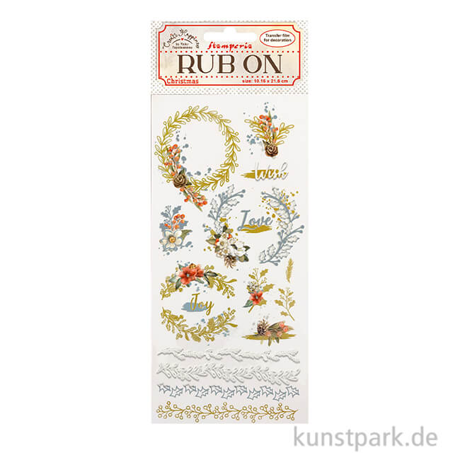 Artikelbild 1 des Artikels “Stamperia Rub On Transferfolie - Create Happiness Christmas Garlands “