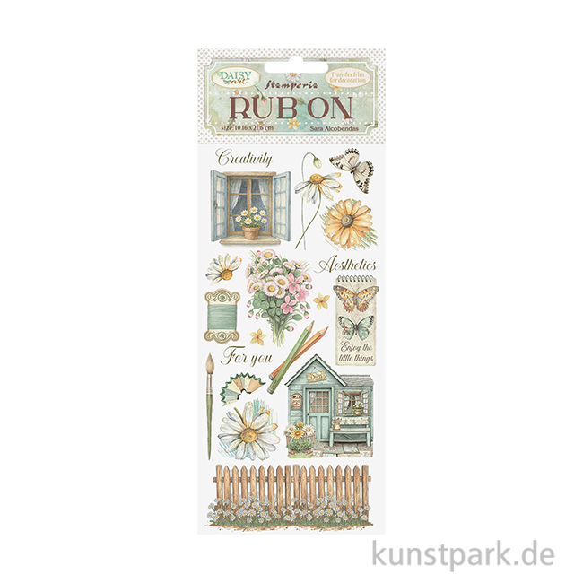 Artikelbild 1 des Artikels “Stamperia Rub On Transferfolie - Daisy Art Cottage “